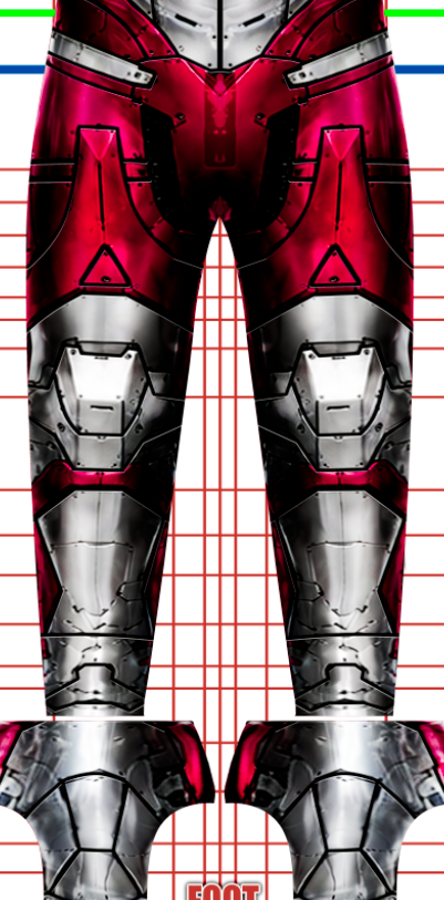 Armored Ultraman v1 3 Armored Ultraman cosplay costume pattern from the Netflix anime, red and silver metal armor with blue color-timer chest light, front torso with layered armor plating, custom dye sublimation design by 4NEO Designs