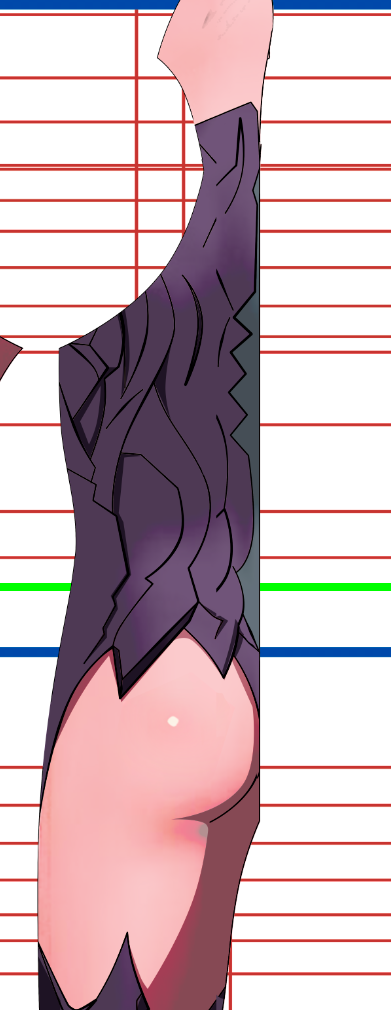 Witchblade Anime v1 6 Witchblade cosplay costume pattern from the 2006 anime, Masane Amaha dark purple bio-armor with magenta accents over a muscle base, back panel, custom dye sublimation design by 4NEO Designs