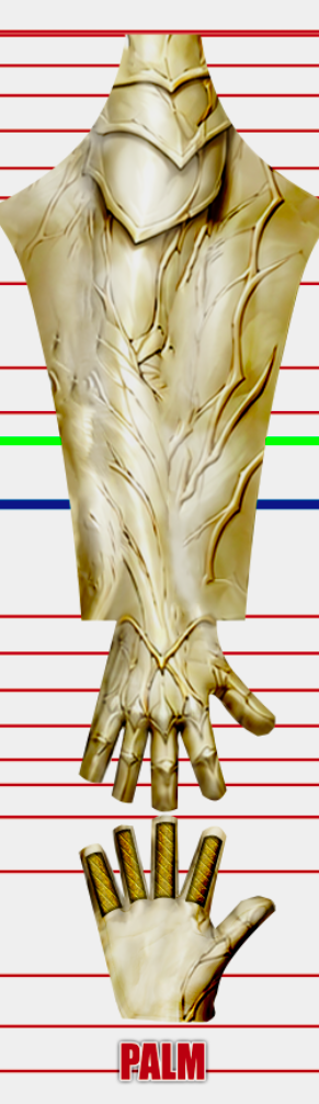 Witchblade Comic v2 3 Witchblade v2 cosplay costume pattern in the classic comic look, Sara Pezzini ivory and gold bio-armor with red Witchblade gems over a muscle base, side panel of the sculpted gold-trimmed armor, custom dye sublimation design by 4NEO Designs