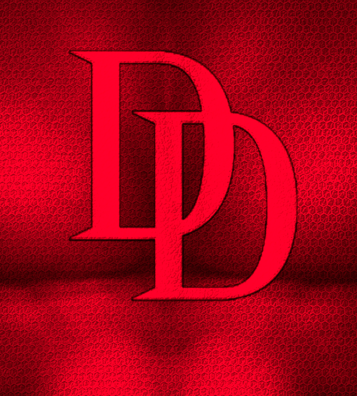 Daredevil v4 6 Daredevil cosplay costume pattern, deep red muscle suit with the double-D chest emblem and red belt, suit texture detail, custom dye sublimation design by 4NEO Designs