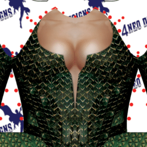 Mera JL Undersuit v3 - Custom leaf pattern