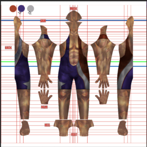 Captain America Seaside Sentinel cosplay costume pattern from Marvel Rivals, star-spangled swimsuit skin-suit with muscle base, full layout with mask, gloves and foot pieces, custom dye sublimation design by 4NEO Designs